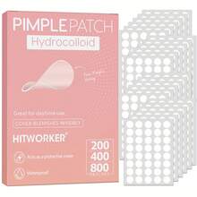 200/400片装水凝胶祛痘贴，不含酒精，无香精，温和不刺激，有效遮盖痘痘和瑕疵，茶树油祛痘贴，送给漂亮女孩的礼物 - 彩色 - 查看 1