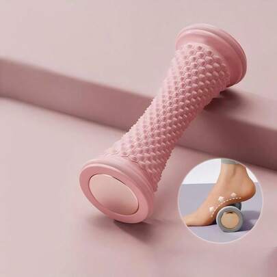 1 pièce Rouleau de massage, rouleau de relaxation plantaire facile à rouler, pour la relaxation musculaire, le yoga et le soutien de la voûte plantaire, convient pour l'entraînement à domicile, le ballon de fascia, le ballon de massage des pieds, l'entraîneur, permet d'obtenir une relaxation musculaire professionnelle en roulant la plante des pieds, ballon de fascia de yoga détoxifiant