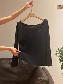 Women Tops - Black - View 7
