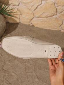 Women's Fashion Slip-On Shoes, Versatile Commuter Shoes, Mule Heels - Apricot - View 3