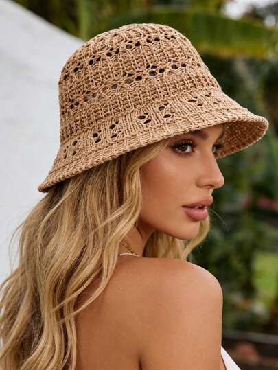 قبعة دلو خفيفة الوزن وقابلة للطي، منفذة للهواء وواقية من الأشعة فوق البنفسجية، بتصميم ثلاثي الأبعاد، ناعمة ومريحة، مناسبة للشاطئ والتنزه والدراجات والسفر والأنشطة الخارجية والمناسبات العادية