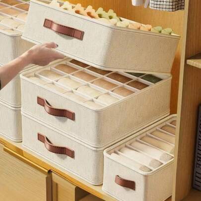 Multi-Layer Underwear Organizer, Drawer Storage Box, Socks, Clothing Storage Box, Wardrobe Organizer, Tie, Pants, Bra, Socks Storage Organizer, Practical Multi-Compartment Lingerie Rack, Efficient Wardrobe Management Supplies