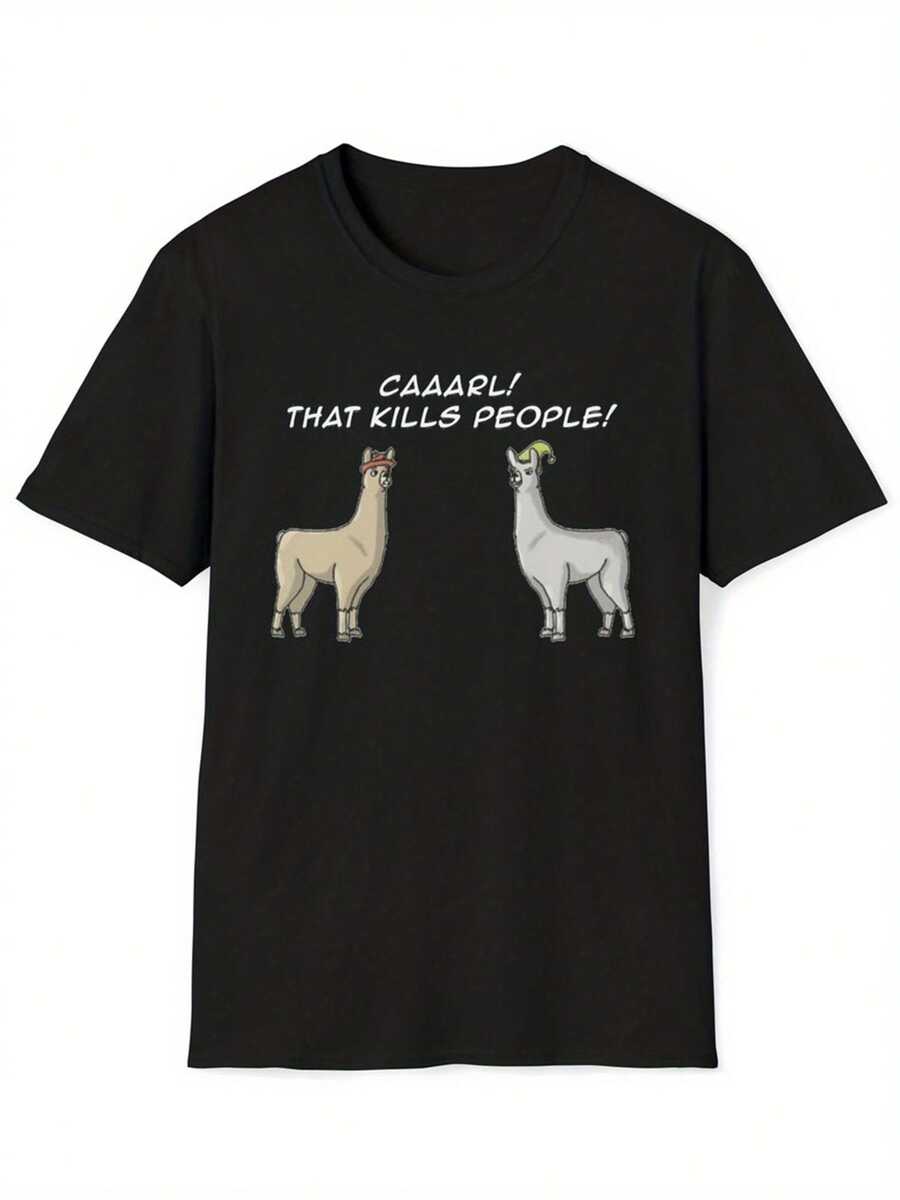 Men Outdoor Tees & Tanks - Black - View 1