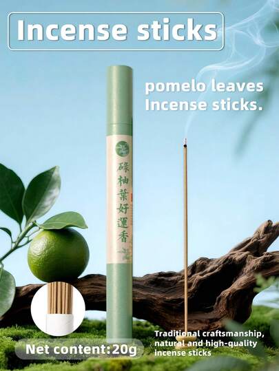 20g Incense Sticks, Grapefruit Leaf Aromatherapy Sticks, Natural Grapefruit Aromatherapy Sticks, Natural Grapefruit Leaves, Agarwood Aromatherapy Sticks. The Fragrance Is Light And Pleasant, Suitable For Use In Various Occasions At Home, Such As Relaxation, Meditation, Tea Drinking, Or Work.S.