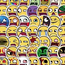 100pcs Epicface Stickers, Creative Abstract Soybean Stickers For Water Bottles And Planners - 100pcs - View 1