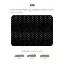 1 pieza Alfombra de baúl con estampado de lunares en blanco y negro - Forro de piso de poliéster duradero y práctico para viajes diarios, carga segura y elevación, alfombra de baúl de coche, accesorio interior de vehículo, regalo de Navidad - alfombrilla del maletero - Ver 7
