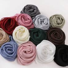 1pc Chiffon Scarf, Women Accessory - Apricot - View 2