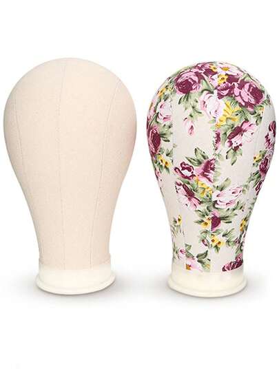 22 Zoll Perücken Mannequin Kopf, Perückenständer, 22 Zoll Menschenmodell Kopf, für Frisuren Design, Präsentation und Produktion, mit Kopf Perücken Halterungsrahmen