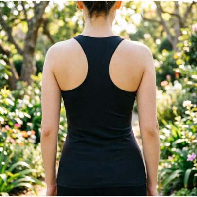 Women's Vest Style Sports Vest Is A Soft, Breathable, High Support Sports Top With A Built-In Padded Bra, Suitable For High-Intensity Training