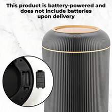 SUSTEAS Motion Sensor Trash Can With Lid, Touchless Trash Can, Automatic Waterproof Garbage Can Plastic Trash Bins Suitable For Kitchen, Bathroom, Bedroom, Living Room, Office, Outdoor (Black) - 黑色 - 查看 8