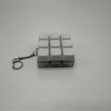 钥匙扣减压手指玩具机械键盘键帽开关测试器钥匙扣桌面配件手机挂件创意玩具解压玩具 - 彩色 - 查看 12