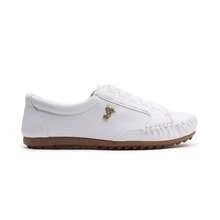 Comfortable Women's Lightweight Sneakers, Easy To Put On, Fashionable Moccasins/Shoes - 白色 - 查看 3