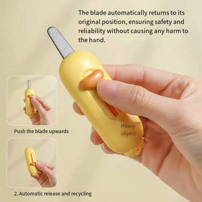 Magnetic Unboxing Knife, Non-Stick Parcel Opener, Compact Portable Mini Utility Knife, Multi-Functional Box Cutter