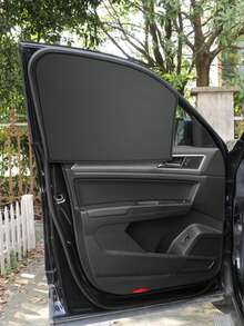 Magnetic Car Sun Shades - Front, Rear And Side Window Sunshades For Cars And Trucks - Black Provides UV Protection And Privacy Blocking - Magnetic Sunshade - View 11