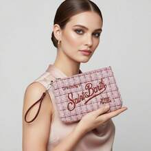 MC2 -SaintBarth-New Women's Clutch, Shoulder Bag, Crossbody Bag, Large Capacity Cosmetic Bag, Handbag - 藕粉色 - 查看 4