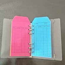 Compact A6 Binder With Dual Clips And Included Budget Envelopes - Perfect For Budgeting, Income Tracking, Savings Challenges | Desktop Organizer To Keep Finances, Receipts And Documents Tidy - Multicolor - View 6