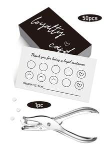 50pcs Loyalty/Reward Cards - 5-10 Stamps Reward System, Suitable For Retail Stores, Cafes, Hair Salons And Small Businesses - Multicolor - View 16