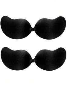 1/2 Pairs Bridal Adhesive Bra Lift Cleavage Enhancer Silicone Invisible Backless Strapless Bra - Multicolor - View 32