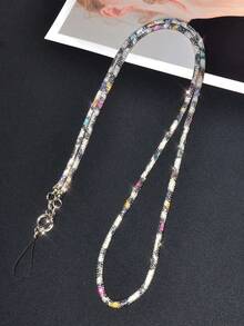 奢华水晶挂绳长带,闪亮斜挎手机吊饰链,时尚手提包肩带,高端 - 彩色 - 查看 45