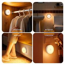 1/3/6pcs USB Rechargeable RGB Display Cabinet Ambient Light With Remote Control Adjustable Dimming Light, Timing Function, LED Light Suitable For Wardrobe, Stairs, Bedroom, Display Cabinet, Bookshelf, Counter Lighting (250mAh) - USB - View 11