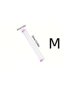 1个塑料擀面杖，不粘面团擀面杖，适用于家庭烘焙、面粉擀面、面包和面团揉捏等厨房工具 - 白色 - 查看 10