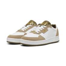 Puma Court Classic Lux SD Casual Comfortable Sneakers, 395087-04 - Puma White-oak Brown-gold - View 5