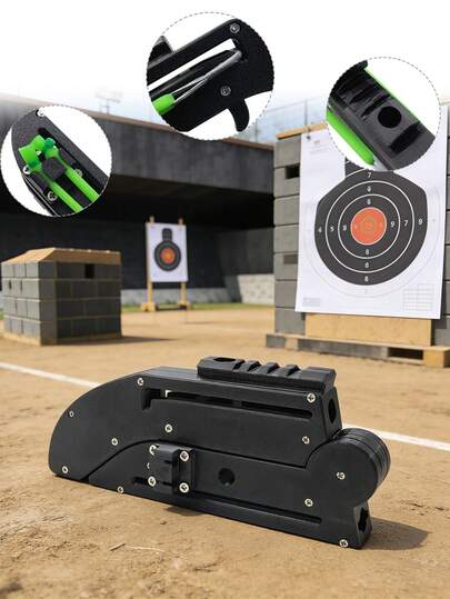 1 Set de equipo de caza al aire libre, kit de práctica de plegable, hecho de material ABS con diseño plegable para fácil portabilidad, adecuado para competencia al aire libre, entretenimiento y práctica de tiro. Esencial para la práctica de tiro al blanco, operación sencilla con lo incluido, puede ser dado como regalo.