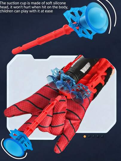 Spider Web Blaster Gloves, Advanced Technology Toy Suitable For 6-8 Years Old Boys, Shoots Soft Bullets. Great Birthday Gift For Boys And Girls, Also Suitable For Christmas, Halloween And Thanksgiving