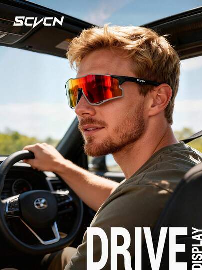  SCVCN Outdoor Running Glasses Hiking Glasses Fashion Sports Goggles Drive Glasses Cycling Glasses