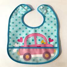 1pc Baby Waterproof Bib, Infant Feeding Bib, Toddler Drool Bib, Lightweight For Spring & Summer - Multicolor - View 5