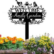 Vintage Garden Stake With Customizable Address And Animal Theme 1pc Christmas Decorative Yard With Stand Floor Mount For Home And Wedding Decor Without Electricity Or Batteries - I - View 5