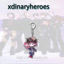 Xdinaryheroes Stylish Anime Peripheral Keychain, Student Backpack Decor Acrylic Pendant Gift - Multicolor - View 13
