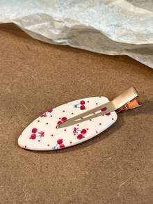 1pc Retro Sweet Cherry Seamless Clip, 2026 New Side Bangs Hair Clip, Hair Accessory, Hair Claws, Hair Slide, Hair Barrettes - Multicolor - View 6