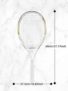 SALYWEE [Golden Dragon] Carbon Composite Tennis Racket | 50-60lbs Tension G2 Grip | Chinese Dragon Art Black/White Styles | Balanced Control & Power | Cultural Design Racket | Free Grip & Bag - Multicolor - View 10