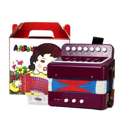 Mini-Akkordeon | 7 Tasten, leicht und tragbar, geeignet für erwachsene Anfänger, eine perfekte Wahl zum Erlernen kleiner Musikinstrumente – das perfekte Geburtstagsgeschenk.