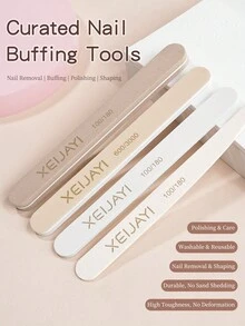 Nail Art Rubbing Strips, Nail Sanding Strips, Sponge Rubbing Strips, Polishing Strips, Shaping Strips, Nail Removal Strips, Polishing Strips, Nail Salon Tools - Multicolor - View 3