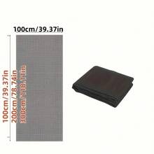 1pc Polyester Modern Gray Anti-Bird Window Screen, Suitable For Home - White - View 7