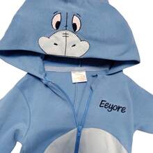 Disney Lightweight Cotton Romper With Hat For Baby - 藍色 - 查看 3