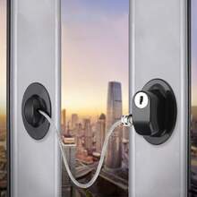 1pc Multi-Purpose Refrigerator Lock With Key, Easy Installation, Suitable For Kitchen Fridge, Cabinet, Drawer, Wardrobe, Window And Refrigerator Lock Set, Home Security Lock - Multicolor - View 2
