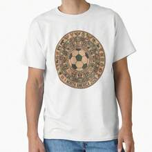 Ancient North America 2026 Soccer T-Shirt - Hieroglyphic World Cup Tee - Indigenous Cultural Football Design Classic T-Shirt - 白色 - 查看 1
