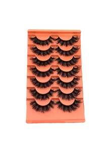 7对高仿真貂毛假睫毛 - 黑色 - 查看 11