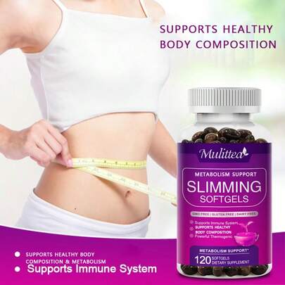 Mulittea Night Time Capsules (60ct) – Vitamin D3, White Kidney Bean, Green Coffee Bean, L-Theanine, Supports Sleep, Metabolism & Digestive Balance For Women