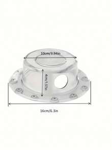 1pc Suction Cup Bathtub Overflow Drain Cover, Leak-Proof Bathtub Seal Cover, Increases Water Level, Strong Suction To Prevent Leakage - Transparent - View 4