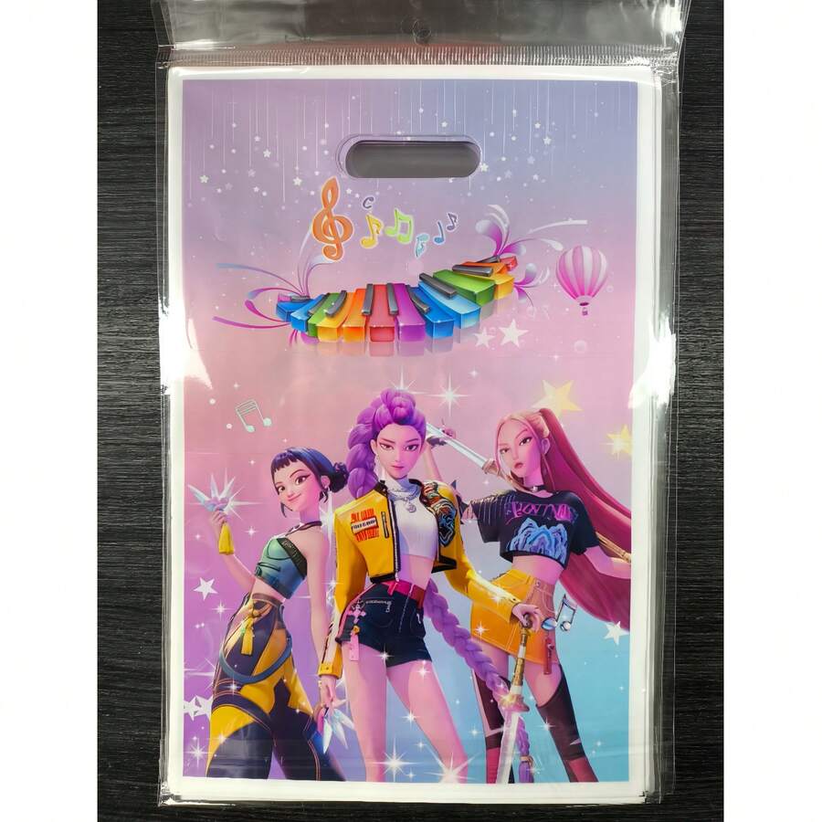 20pcs/Set Korean Pop Music Party Gift Bags - Cute Birthday Party Celebration Gift Bags, Ultimate K-Pop Fan Gifts, K-Pop Themed Gift Bags (Random Styles) - Multicolor - View 1