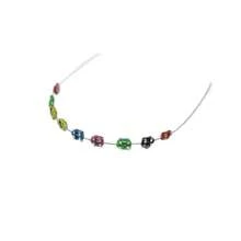 Niềng răng trang trí Forlabubu, niềng răng thép nhiều màu sắc có thể điều chỉnh, đồ trang trí tự làm phù hợp cho búp bê 17cm mọi thế hệ, phụ kiện búp bê. - Nhiều màu - Xem 4