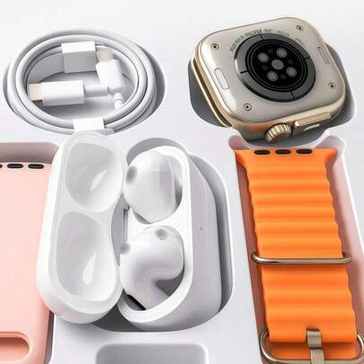 Smartwatch I20 Ultra Max Pro – Smart Sports Watch And Fitness Tracker With 1.4″ HD Touch Screen, Integrated GPS, Heart Rate Monitor, Pedometer And Smart Notifications – IP68 Waterproof, Bluetooth 5.0, Long Battery Life – Includes Pack Of 7 Interchangeable Straps, Wireless Headphones And Protective Case – Compatible With IOS & Android