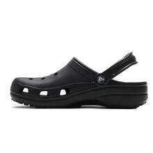 Crocs 镂空木屐 女士沙滩运动木屐凉鞋，夏季 - 黑色 - 查看 15