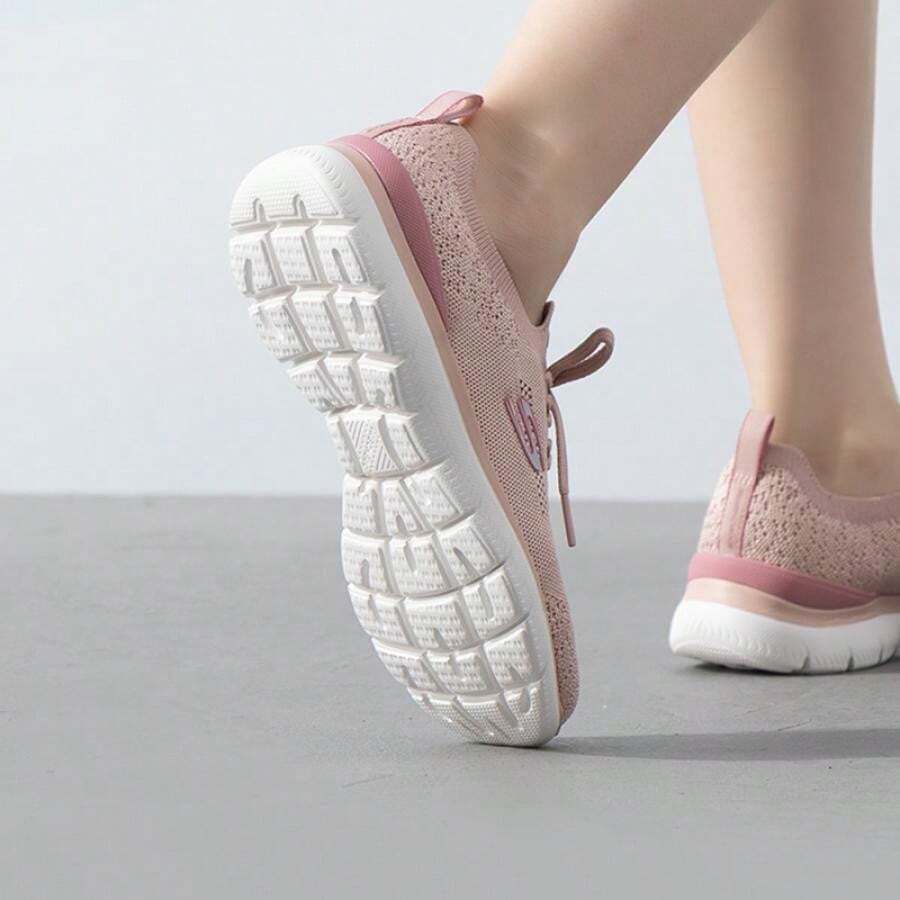 Skechers 女士休闲鞋，女士套脚运动休闲鞋，轻便舒适的运动鞋 150122-ROS - 玫瑰紅 - 查看 1