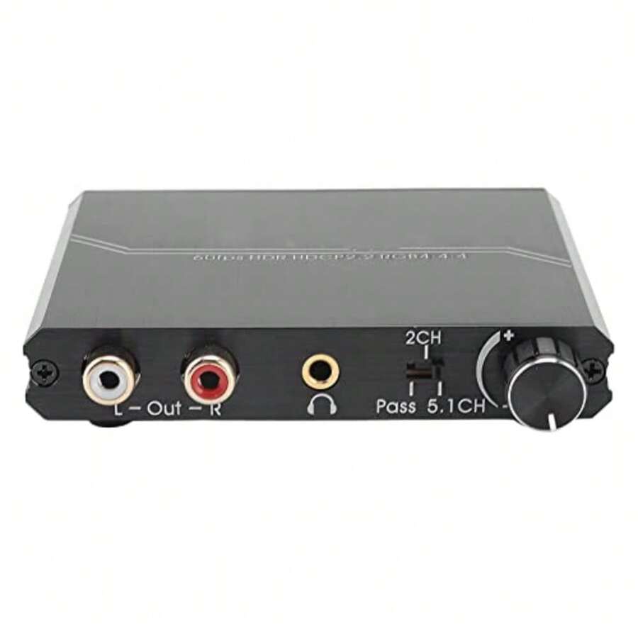 Convertidor Extractor de Audio  2.0 4K 60Hz  a  + Toslink óptico SPDIF + Salida de Audio R/L de 3 5 Mm con Control de Volumen YUV ARC HDR10 AY114 para - como en la foto - Ver 1