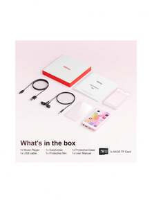 Oilsky 80GB MP3 Player, Supports Bluetooth And WiFi, Plays MP3 And MP4 Music, Built-In Spotify, Music, Deezer, Audible And Other Music Players, Equipped With Browser, 4.0 Inch IPS Touchscreen Android System, With Speaker And FM Radio, Supports Up To 512GB Storage. - Type C - 查看 9